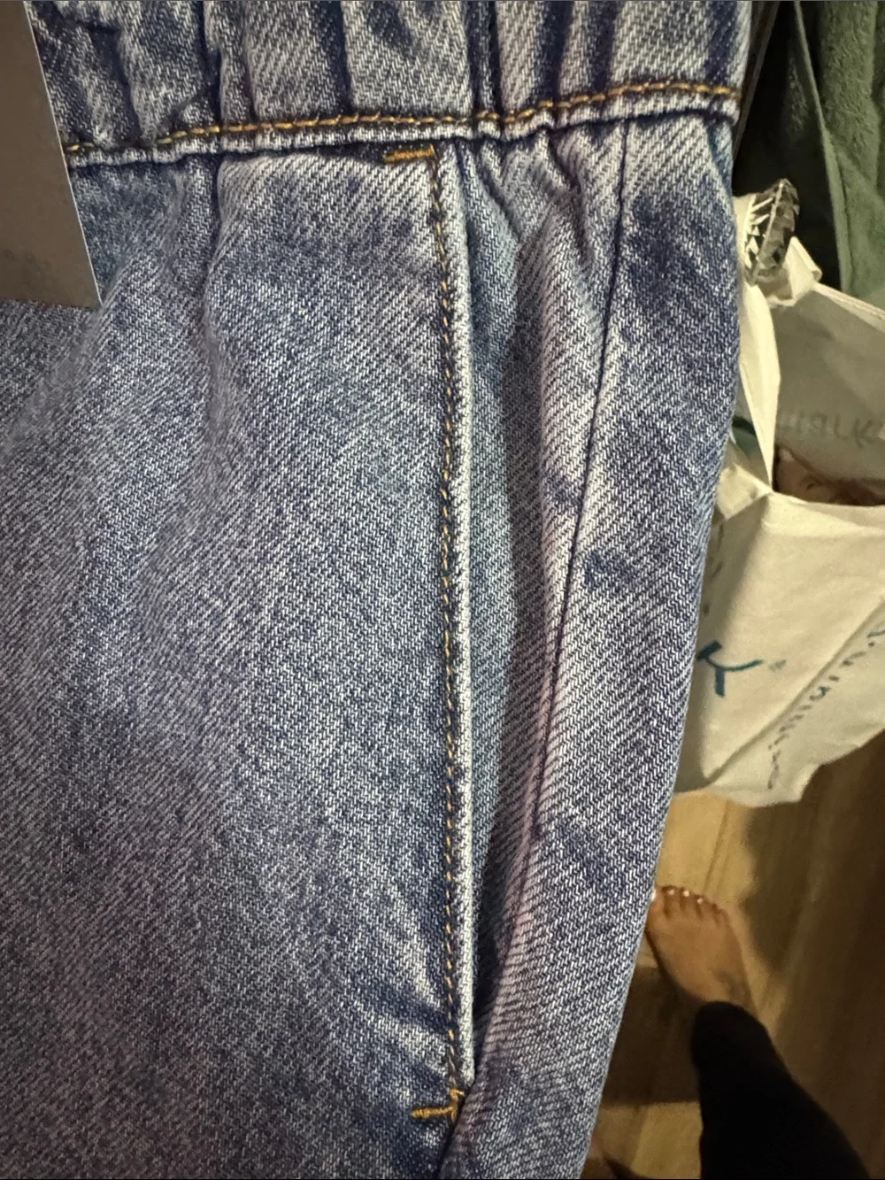 Women’s Blue Denim Jogger Jeans - Picture 4 of 8